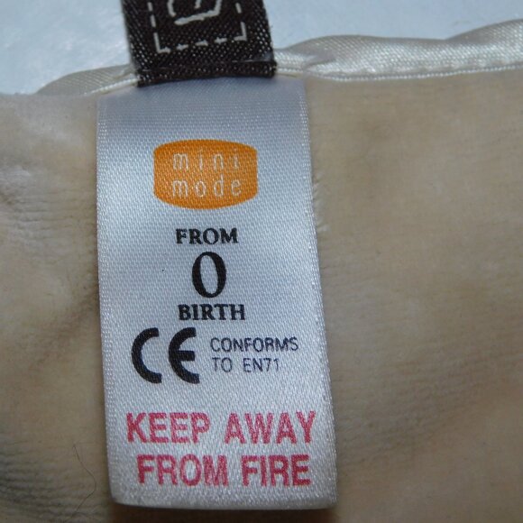 Mini Mode Tan Brown Teddy Bear BERTIE plush Security Blanket Baby Lovey Nunu - Picture 6 of 7